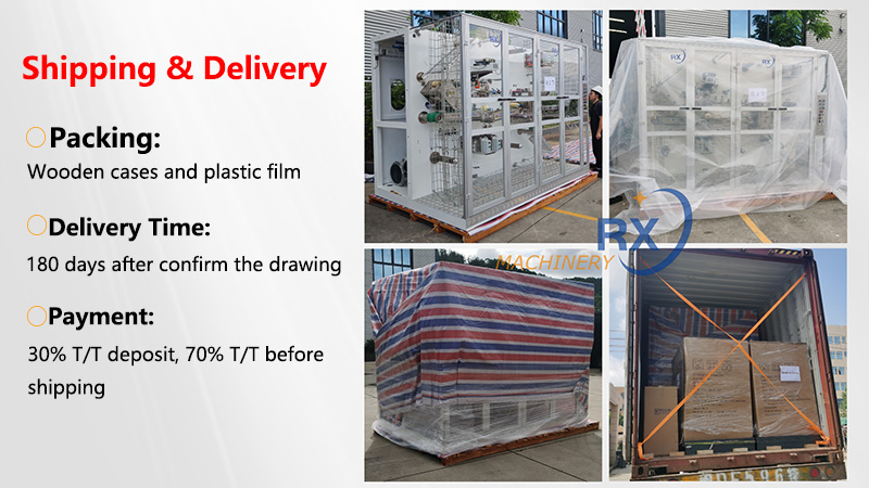 shipping of sanitary napkin machine